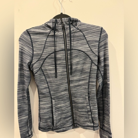 LULULEMON DEFINE ZIP UP HOODIE in Mini Space dye - size 6 NWOT - Picture 2 of 5